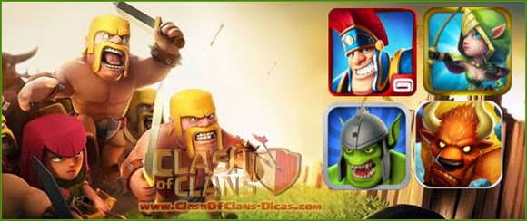 Clash of Clans - Dicas de jogos iguais