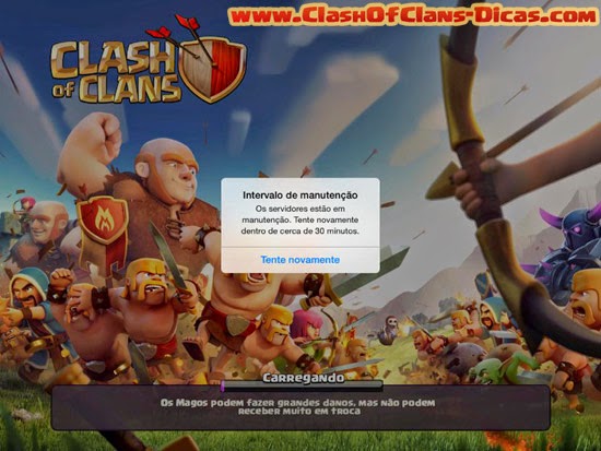 Nova imagem abertura clash of clans