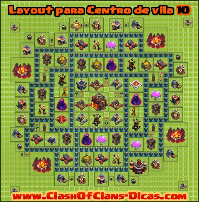 CV 10 layout Clash of Clans