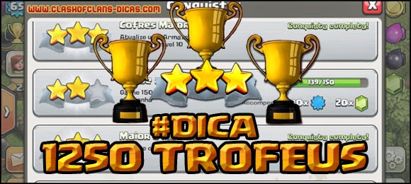 Conquista 1.250 trofeus