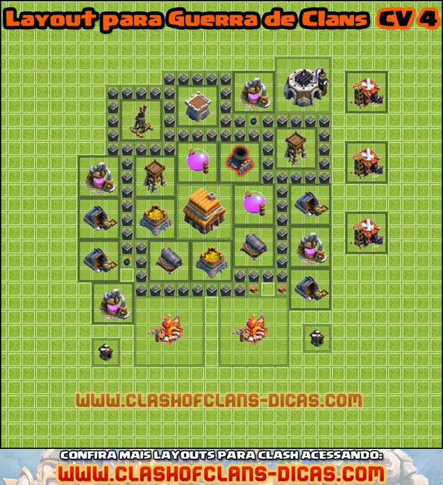 Guerra de clans - layout - clash of clans - cv4