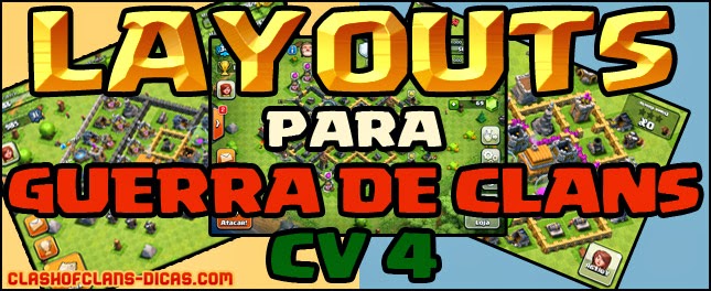 CV 4 Layouts para Guerra de Clans