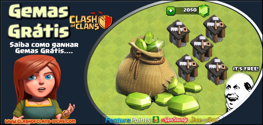 Como conseguir Gemas Grátis em Clash of Clans 