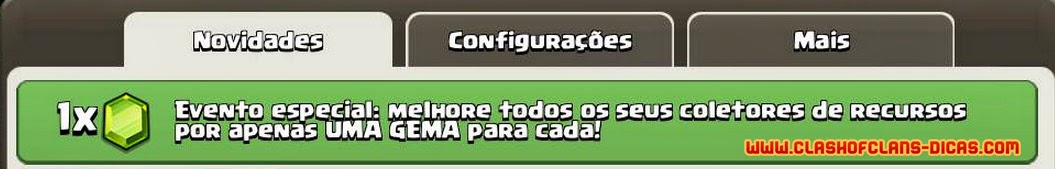 Evento: Aceleração de produção por 1 Gema