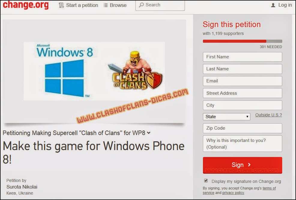 Clash of Clans para Windows Phone