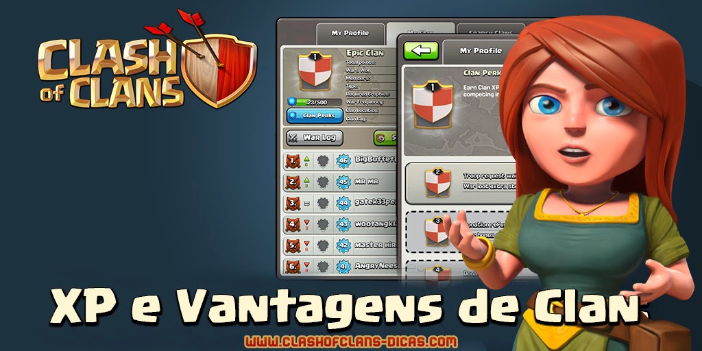 Sneak Peek #4: Os clãs estão subindo de nível!