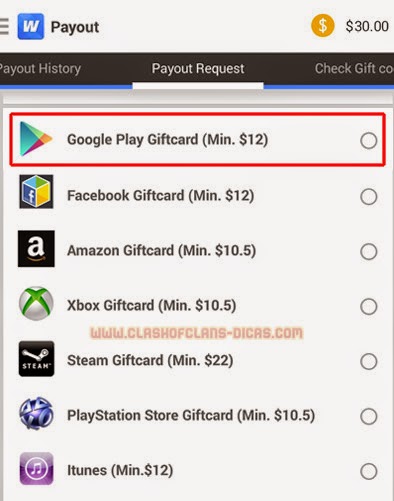 Como ganhar gift cards gratis