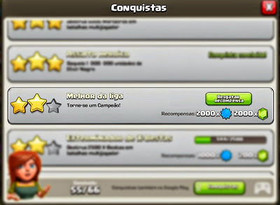 Como ganhar gemas grátis em Clash of Clans, com conquista campeão