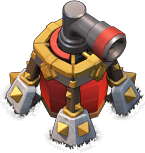 Dispersor aéreo em Clash of Clans - Nível, preço e atualizações