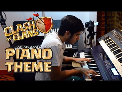 Tocando Música Tema do Clash of Clans no Piano
