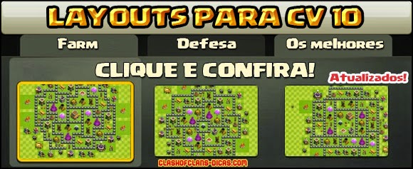 Layouts de Centro de vila 10 para Clash of Clans