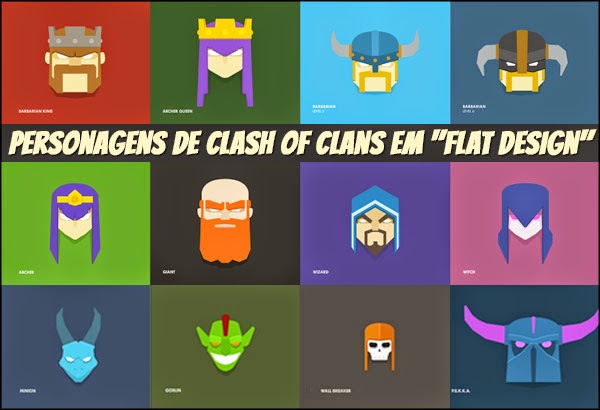 Design Flat Clash of Clans