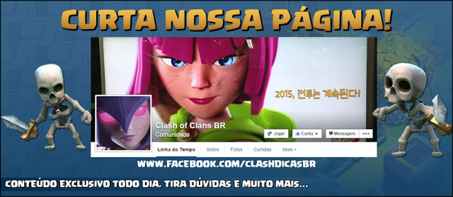 Curta nossa página no Facebook Clash of Clans