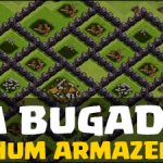 Uma vila misteriosa em Clash of Clans, sem armazenamentos…