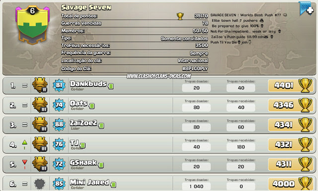 Town Hall 7 League Tita - Clash of Clans