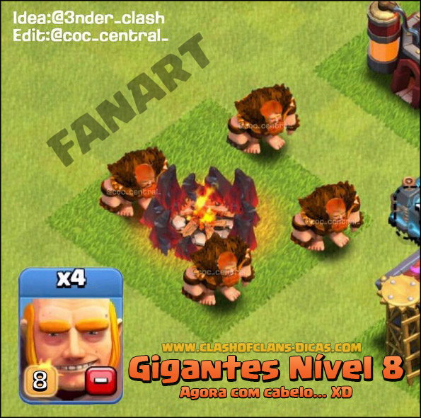 New level trops clash of clans - Giant level 8