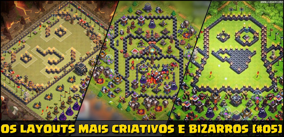 Layouts criativos, bizarros e engraçados para Clash of Clans