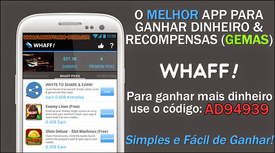 Como ganhar Gift Cards Grátis - WHAFF mais dinheiro