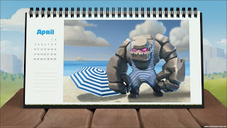 Calendar desk Clash of Clans