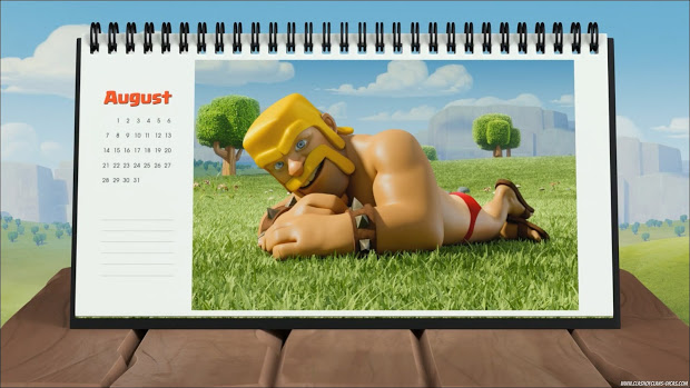 Calendar desk Clash of Clans