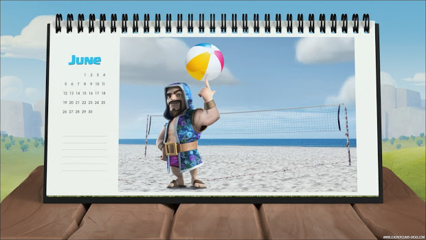 Calendar desk Clash of Clans