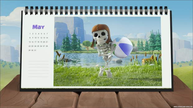 Calendar desk Clash of Clans