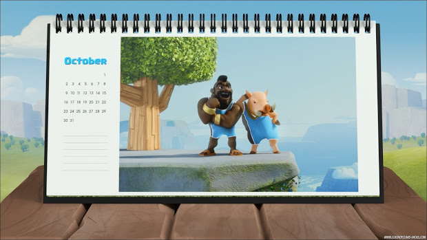 Calendar desk Clash of Clans