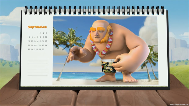 Calendar desk Clash of Clans