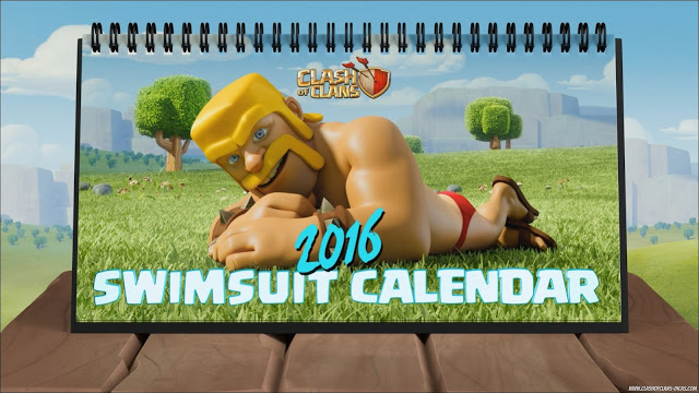 Calendário 2016 Clash of Clans