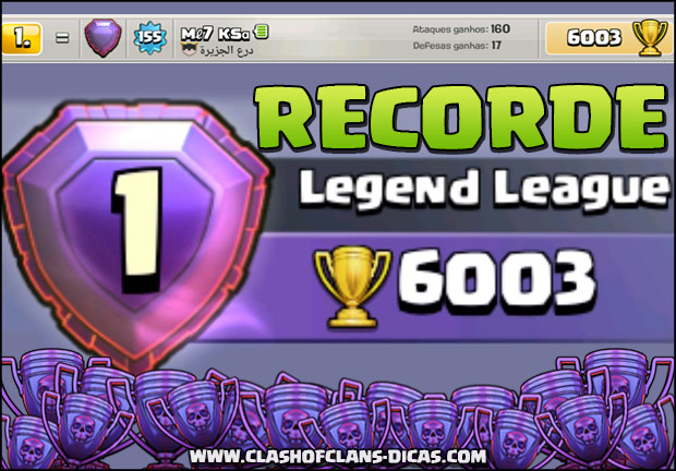 6.000 Troféus - Recordes Clash of Clans