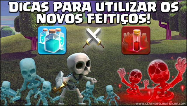 Dicas para Feitiço de Clonagem e Esqueletos em Clash of Clans