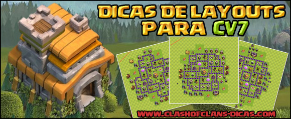 Layouts CV7 - Farm, Defesa, Hibrido e Armadilhas