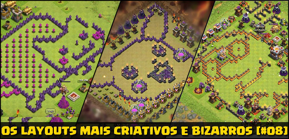 Os layouts mais bizarros Clash of Clans