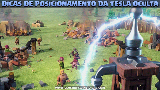 Clash of Clans, Guia de posicionamento Tesla Oculta