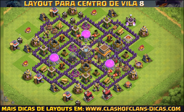 layouts de centro de vila 8 para clash of clans