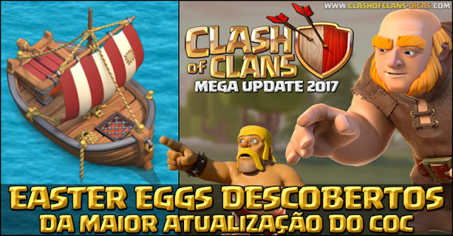 Easter Eggs atualização Clash of Clans 2017