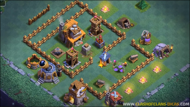 Layout BH/CC 4 no Clash of Clans