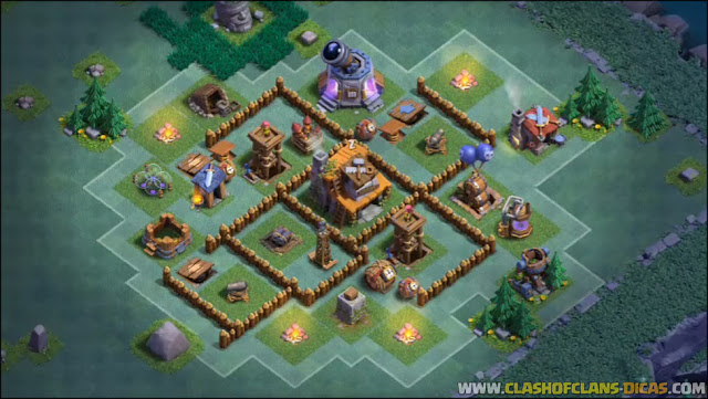 Layout BH/CC 4 no Clash of Clans