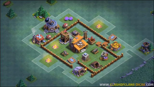 Layout BH/CC 3 no Clash of Clans