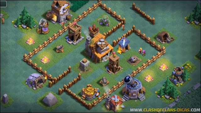 Layout BH/CC 4 no Clash of Clans