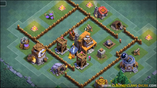 Layout BH/CC 4 no Clash of Clans