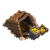 Mina de Ouro nível 1 - Base do Construtor Clash of Clans
