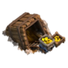 Mina de Ouro nível 2 - Base do Construtor Clash of Clans