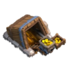 Mina de Ouro nível 6 - Base do Construtor Clash of Clans
