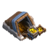 Mina de Ouro nível 7 - Base do Construtor Clash of Clans