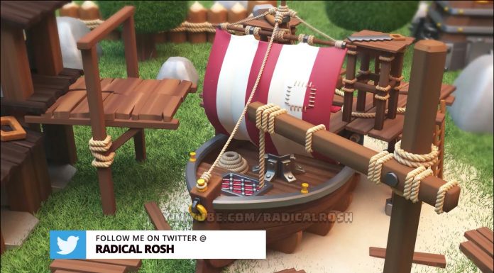 FanArt 3D do Barco da próxima atualização (por RadicalRosh)