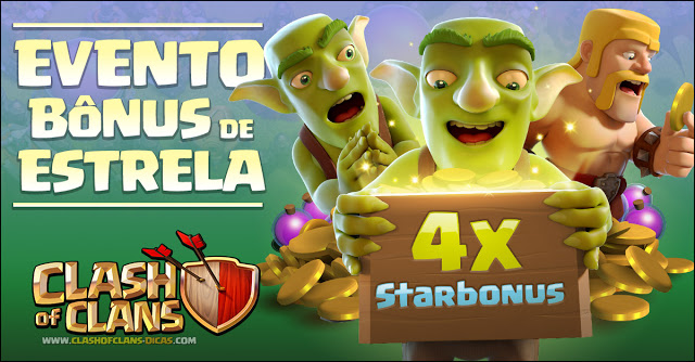 Evento 4x Bônus de Estrela - Clash of Clans