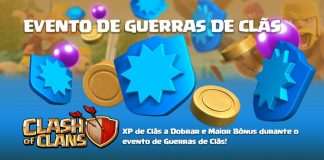 O Evento de dobro de bônus nas Guerras de Clãs começou!