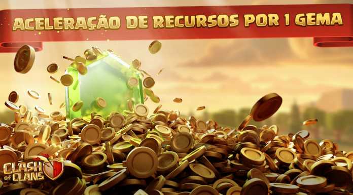 Evento de Aceleração de Recursos por 1 Gema