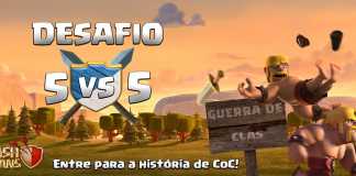 Desafio da Guerra 5v5 100% (500 Gemas Grátis por membro)